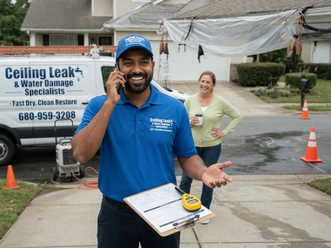 Ceiling Leak Cleanup Lenox, IA FAQs